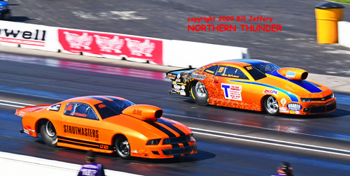 (near lane) Johnny Pluchino vs (far lane) John DeFlorian Jr.